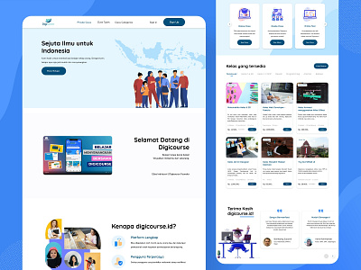 Digicourse - Learning Website design indonesia learning apps mobile apps ui ux