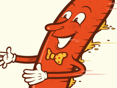 Hug Dog bread hot dog hug illustration mustard sausage t shirt