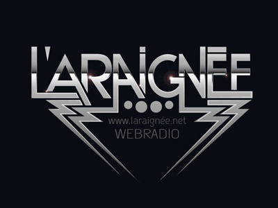 L'Araignée 80s eighties logo silver spider webradio