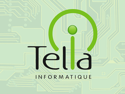 Telia Informatique computer design informatique logo logotype power