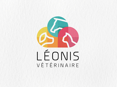 Léonis Vétérinaire branding cat design dog logo pet vétérinaire
