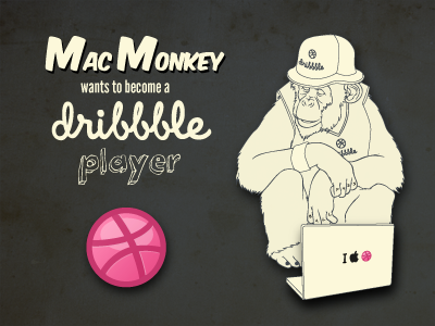 Mac Monkey apple dribbble illustration mac