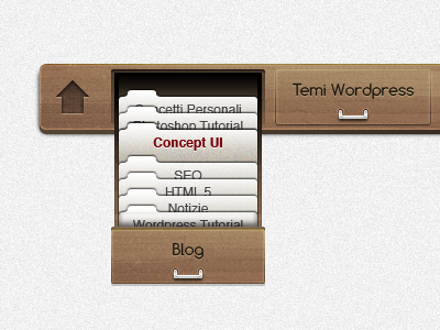 Wood Menu menu wood wordpress