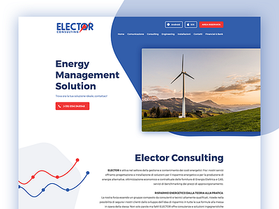 Elector website charts clean energy finance graph header minimal modern site web wordpress wp