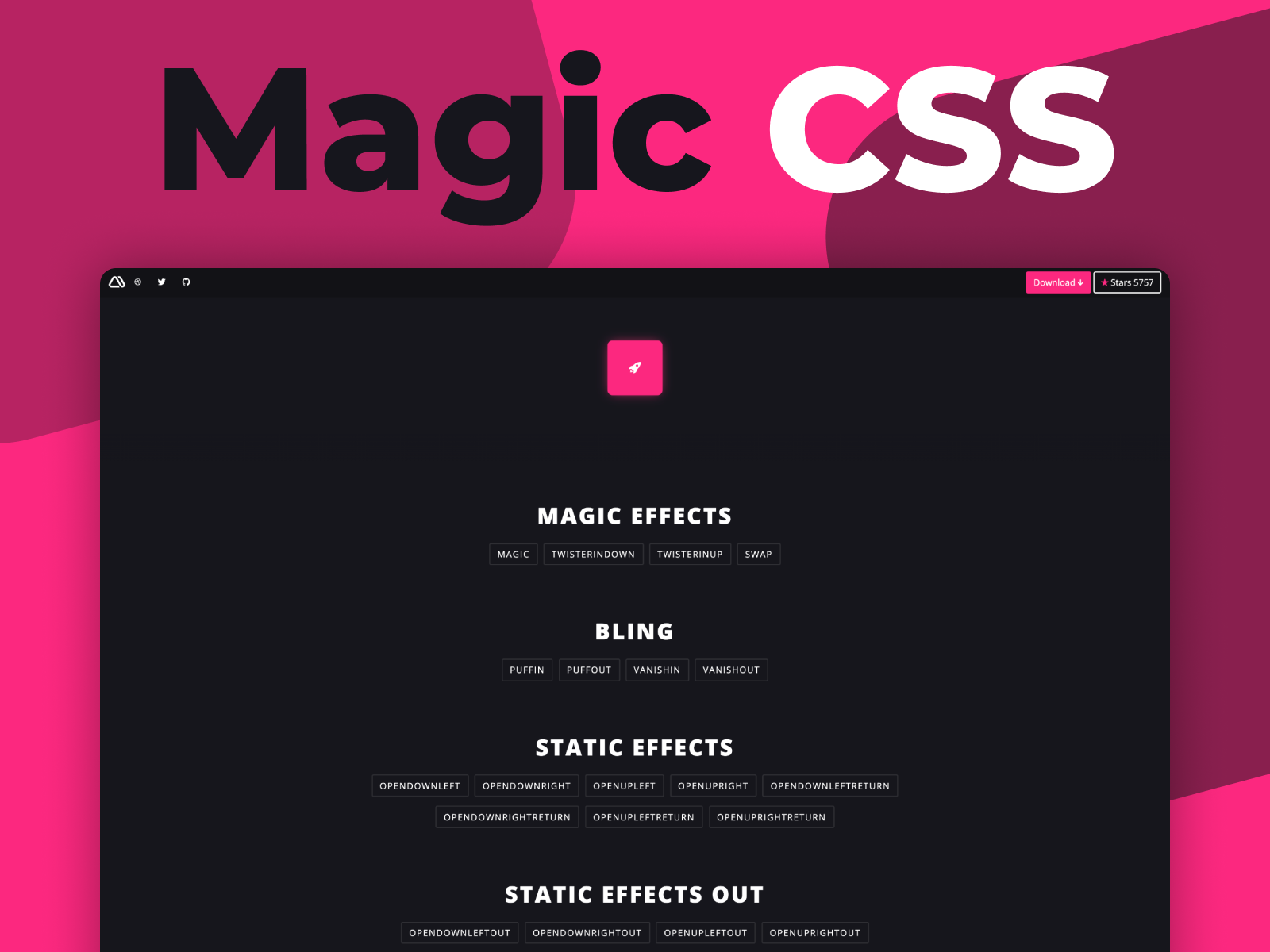 Magic CSS new version 🤙 by christian pucci on Dribbble