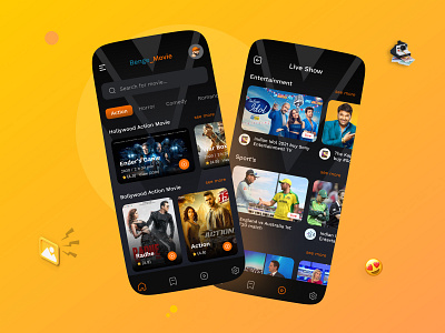 Movie Streaming Mobile App Concept app app concept app design concept design concept ui design mobile app mobile app design movie movie app movie streaming streaming app ui ui design ui trends uiux design user experience user interface ux ux design