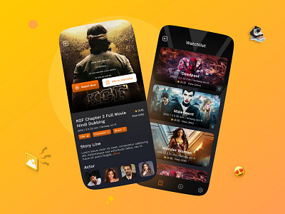 Movie Streaming Mobile App Concept