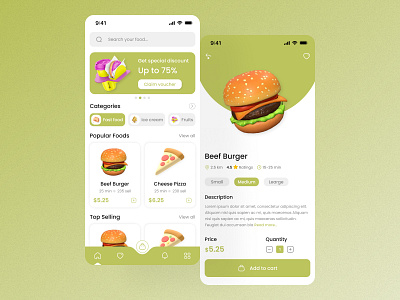 Online Food Delivery App Design Concept