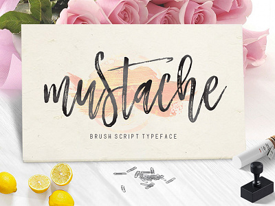 Mustache Brusht Script