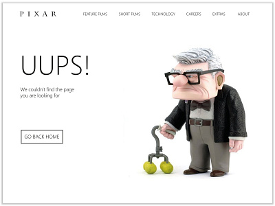 PIXAR 404 page