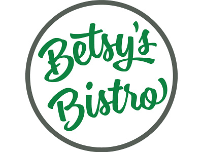Betsy's Bistro Logo branding debut food truck logo logo design restaurant retro retro design script typography