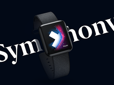 Symphony X apple watch black watchios