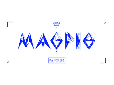 Magpie branding editorial fanzine typography