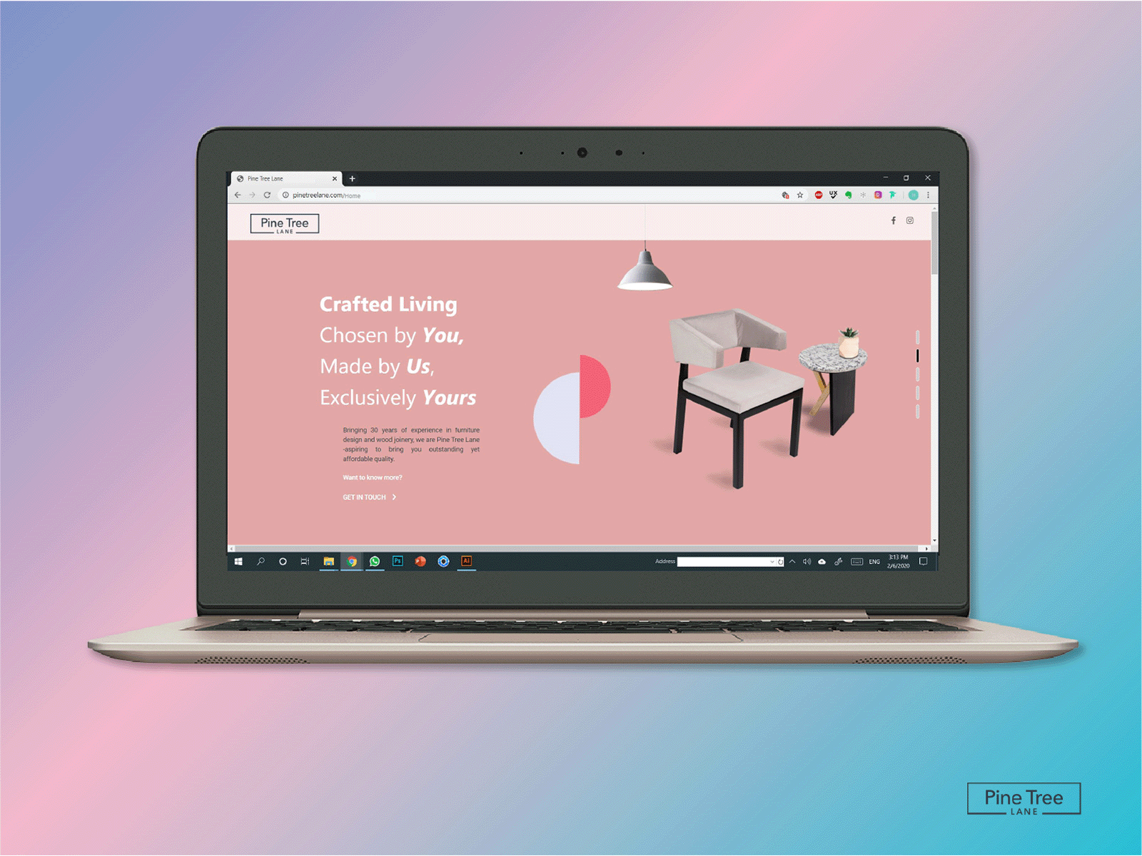 One Page Website - Furniture Store | Designed for Tandem Digital ui ui design uiux ux uxdesign webdevelopment