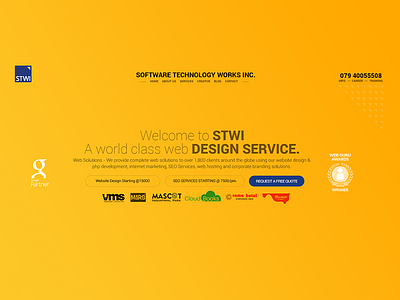 Software Technology Works Inc landing page mockup design psd web design web development