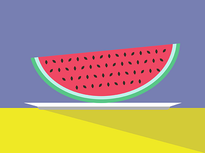 Watermelon illustration summer watermelon