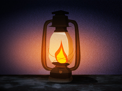 Kerosene Lamp dusk fire kerosene lamp light
