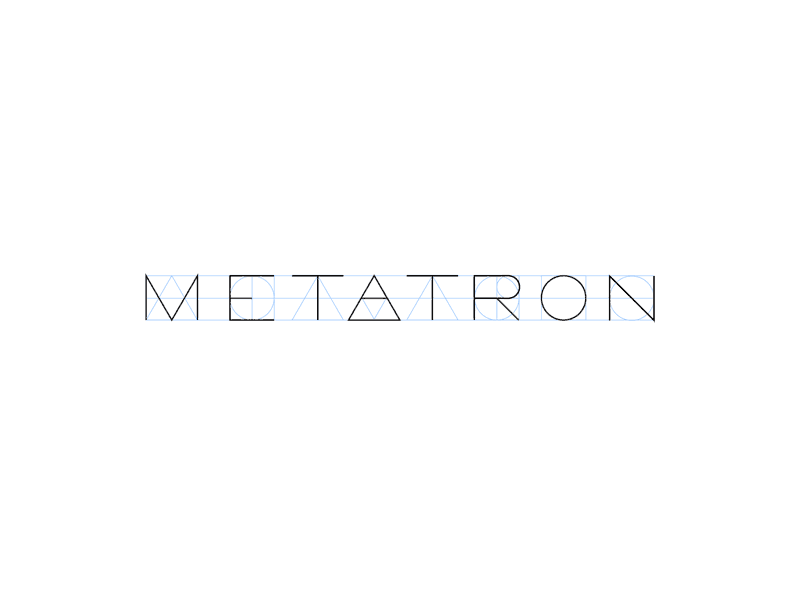 Metatron: Typeface Experiment geometry typography