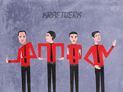 Kraftwerk illustration kraftwerk krautrock music musicians