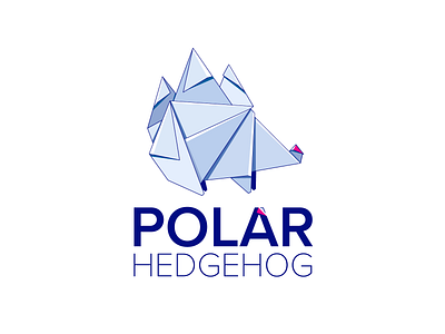Polar Hedgehog app art design illustration illustrator logo minimal typography ui website