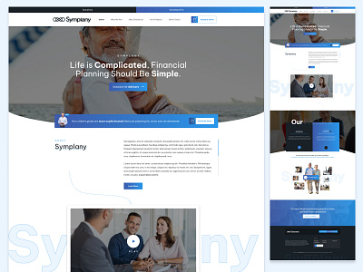 Symplany Landing home page landing page product page home symplany ui user experience user interface