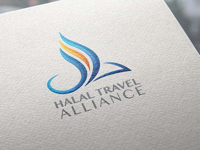 Halal Travel Alliance - Logo branding design flat logo vector