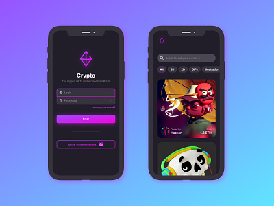 Crypto app app design design graphic design ui uidesign