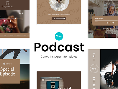 Podcast Canva Instagram Template