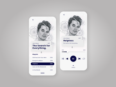 Music Player Mockup