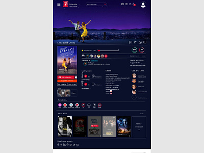 Movie Social Network design movie ui ux web