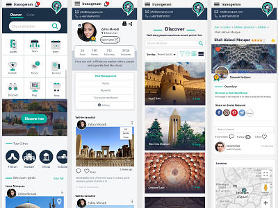 iranogram,Travel,Tourism design tourism travel ui ux web