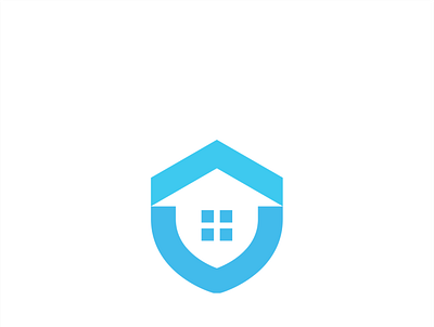 Home Security branding home logo modern security shield simple smarthome