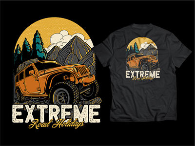 Offroad tshirt design graphic design illustration illustrations outdoor sports tshirt