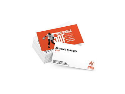 3 Points Basketball Academy: Business Card Design