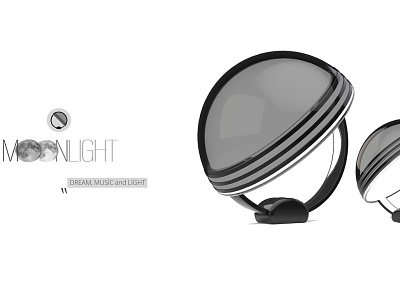 Moonlight // Speaker and lighting 3ddesign moonlight speaker