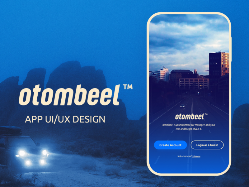 otombeel App Ui/Ux design design mobile illustrator premiere photoshop adobe figma ux ui app