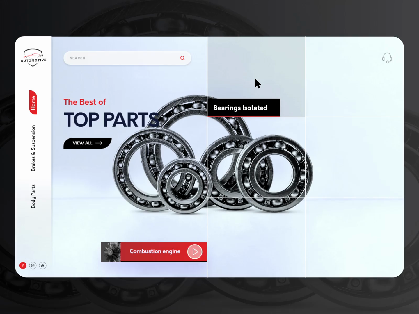 Car Parts site by BiztechCS on Dribbble