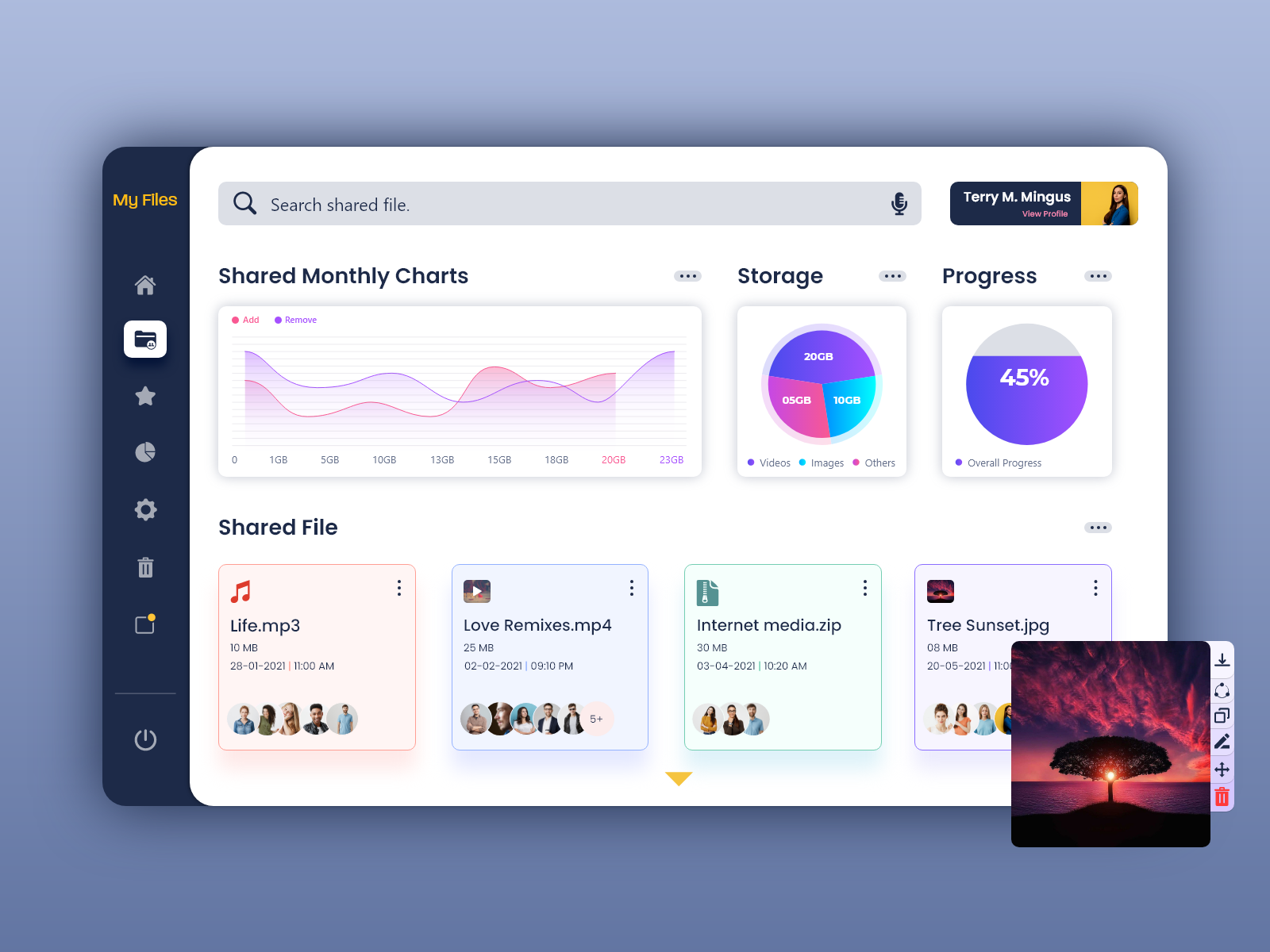 File Manager Desktop Application by BiztechCS on Dribbble