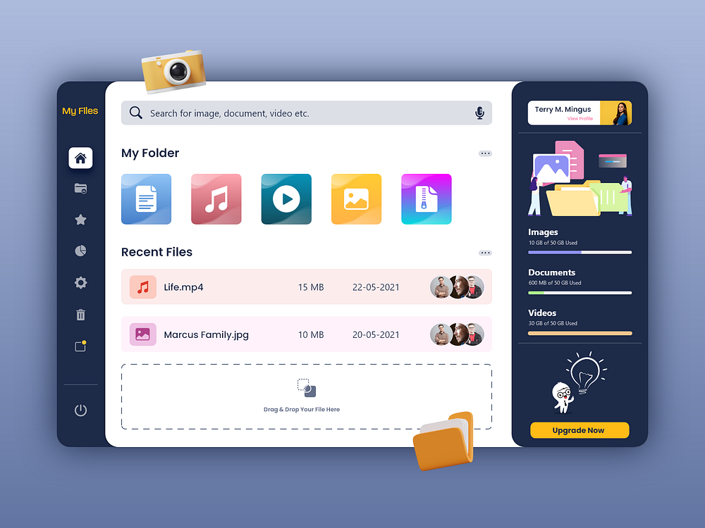 File Manager Desktop Application by BiztechCS on Dribbble