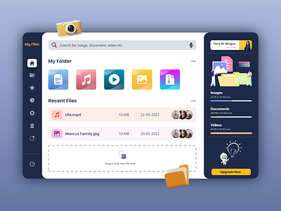 File Manager - Desktop Application biztech biztechcs graphic design uidesign ux uxdesign