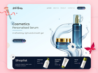 Beauty Product - Website Landing Page biztech biztechcs graphic design uidesign uxdesign