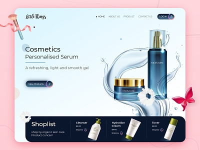 Beauty Product - Website Landing Page