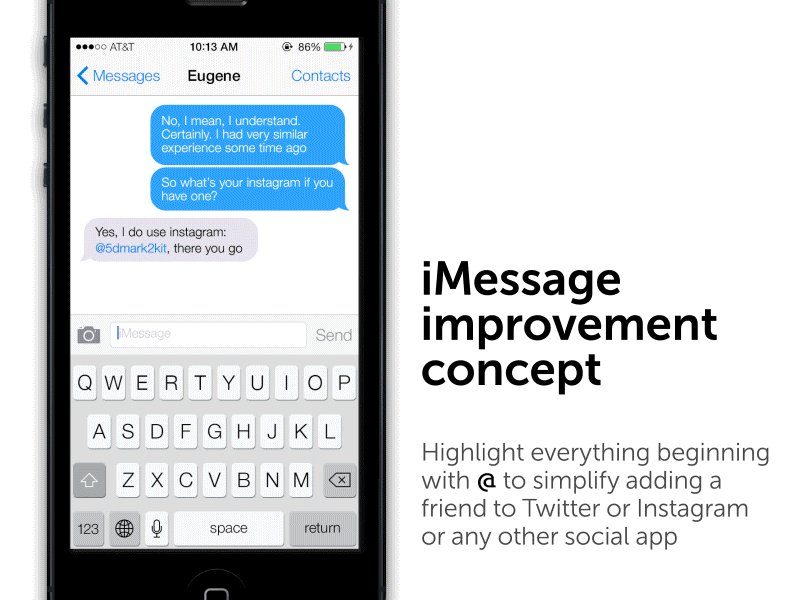 iMessage improvement concept