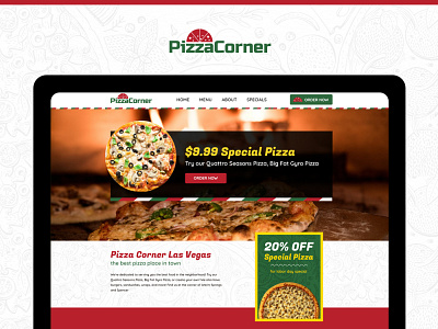 Pizza Corner Website Design