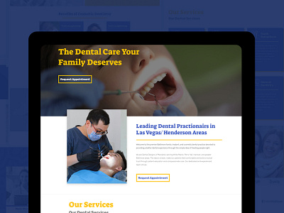 Dental Website Redesign dental website dentist