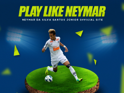 Play Like Neymar - Official Neymar Website user interface design ux website website design