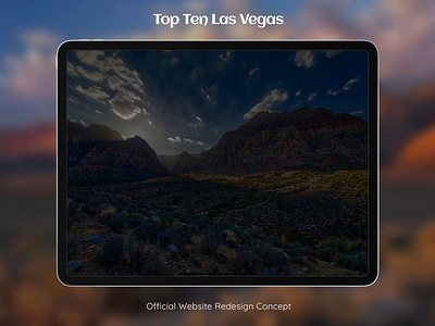 Top Ten Las Vegas Website Re-Design Concept design ui design user interface design ux webdesign website