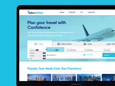 Lotus Airlines Online Booking System - UIX and Visual Design