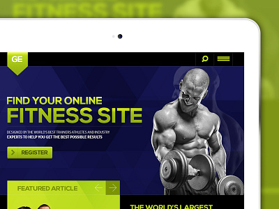 Fitness Website UI Design app branding design ui design user interface design