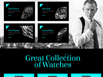 Watches Website User Interface Design branding design logo ui design user interface design